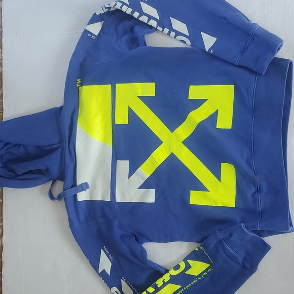 Off-White Other - Off-white Purple and Neon Yellow Hoodie 100% cotton Size Medium